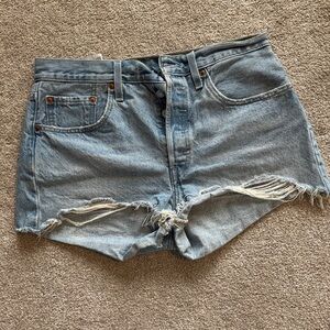 Levi’s 501 Denim Distressed Women Shorts